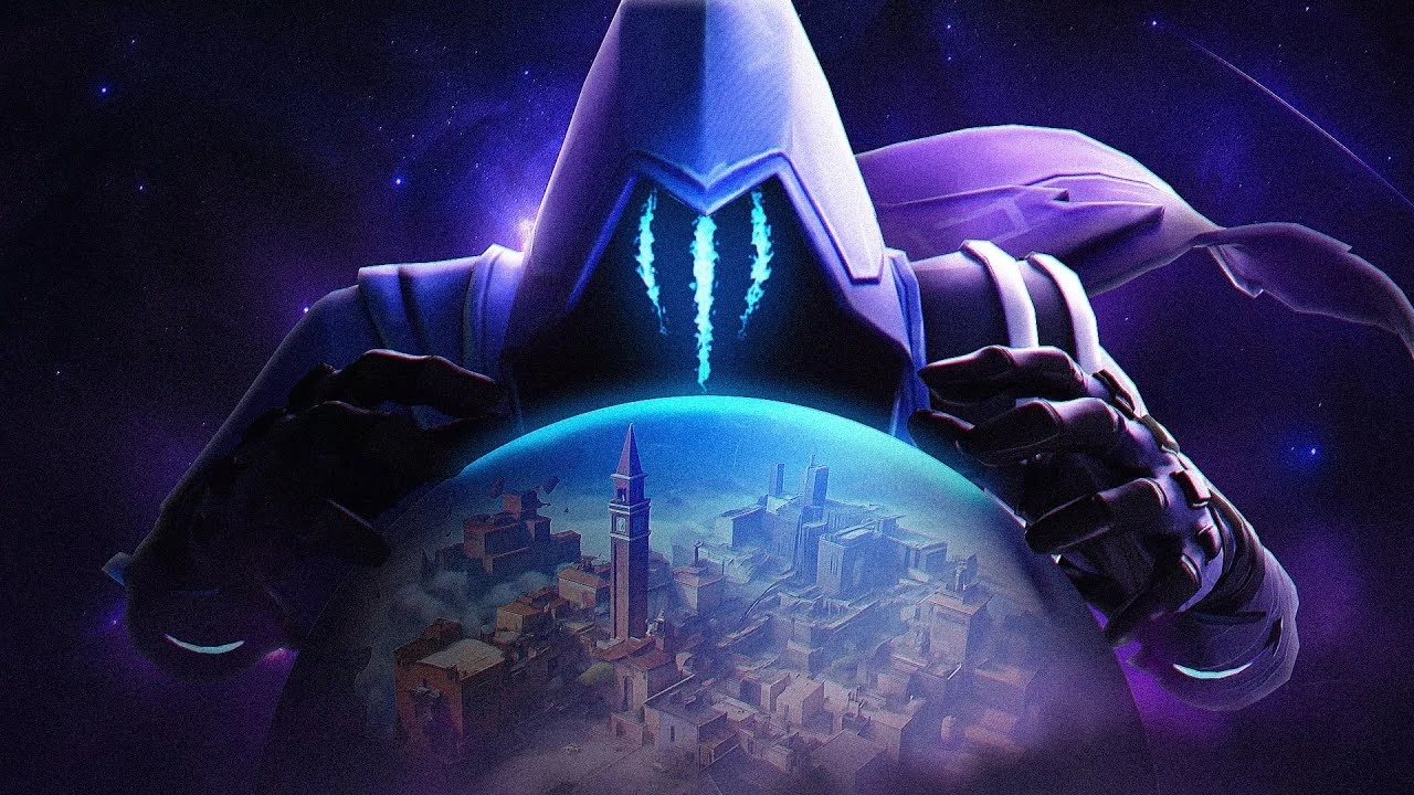 Omen holding a glowing view of Valorant