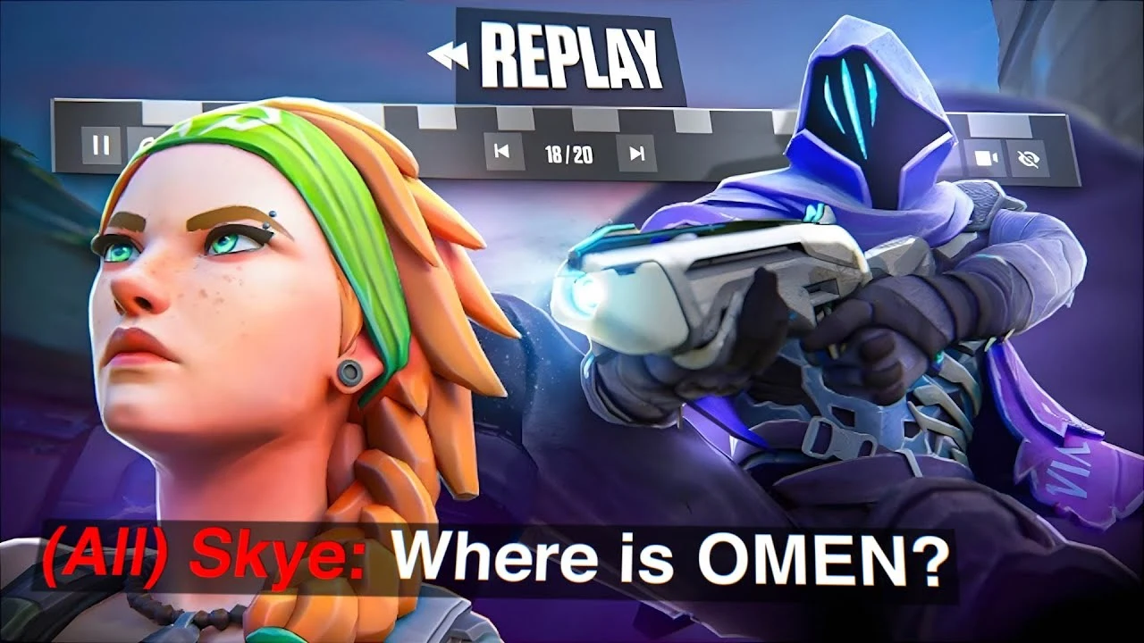 Skye searching for Omen in Valorant